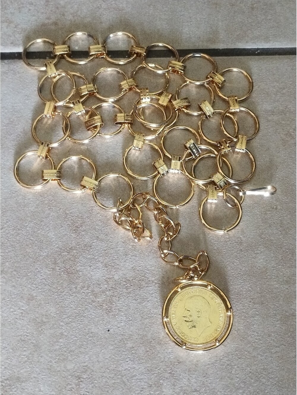 1929 SA George V Gold Sovereign belt